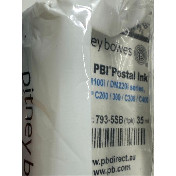 Pitney Bowes  Blue PBI Ink-DM100/200/ C200/300/C300/400 35 ml - Picture 7 of 10